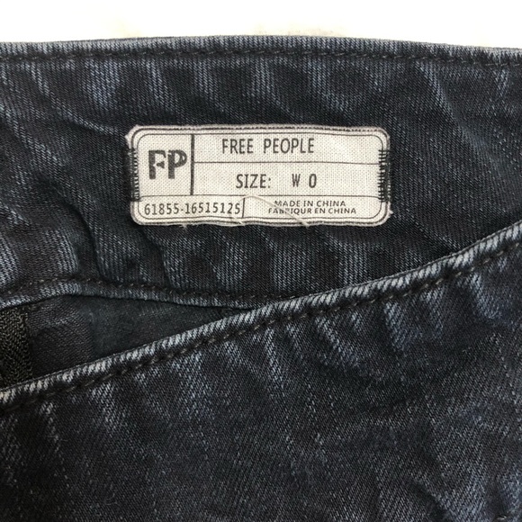 Free People dark wash mini skirt - Picture 3 of 3